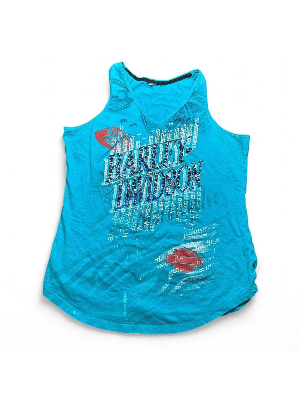 Harley-Davidson Missoula, MT Sequin Tank Top - unsure size probably a medium